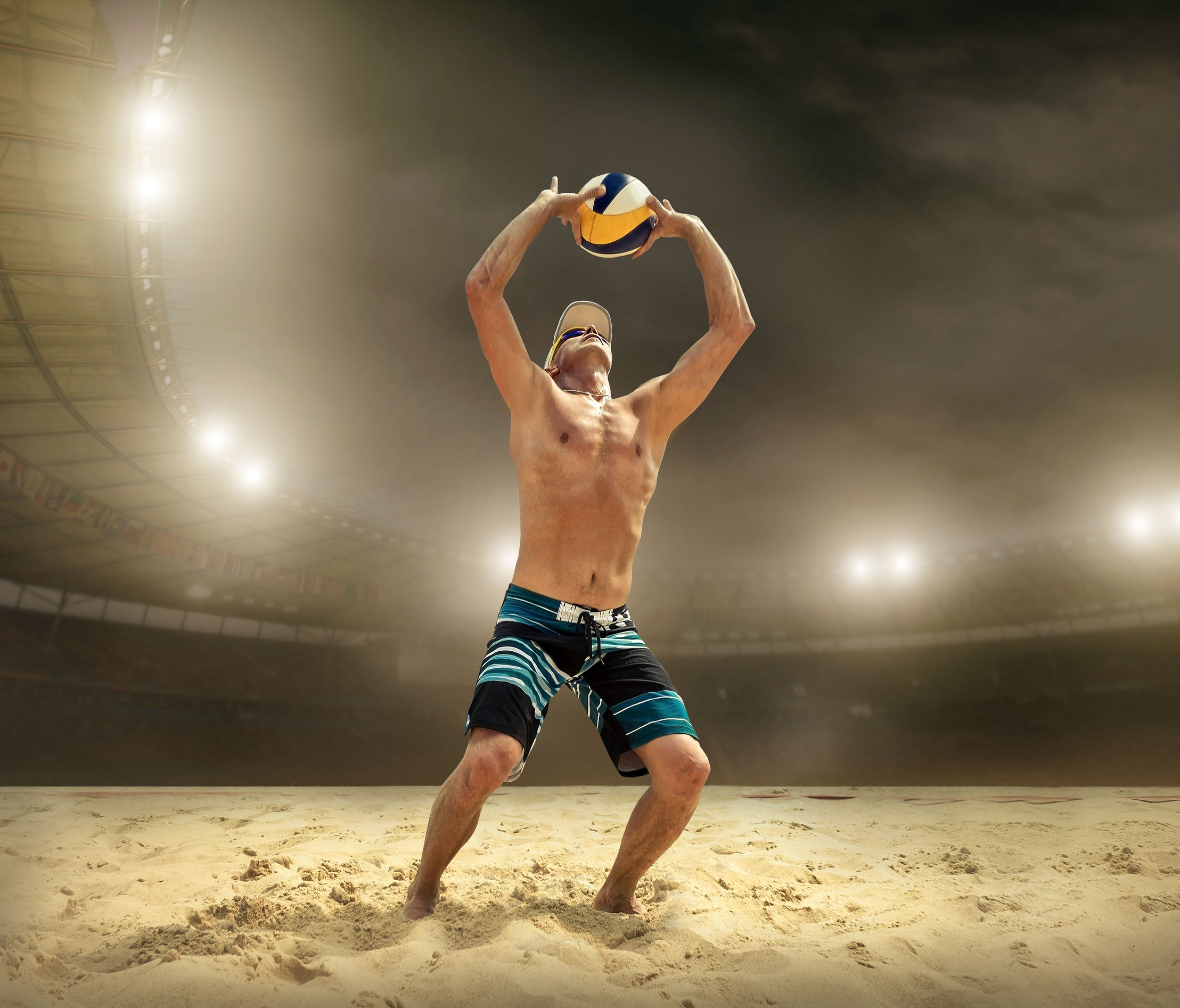 portable volleyball lights