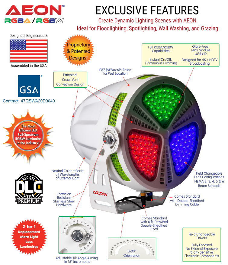 AEON Outdoor Architectural RGB Features
