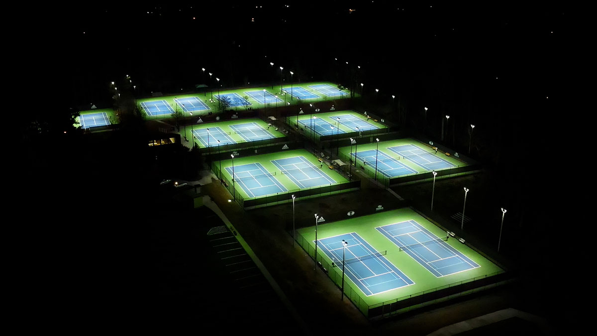 led tennis court lights