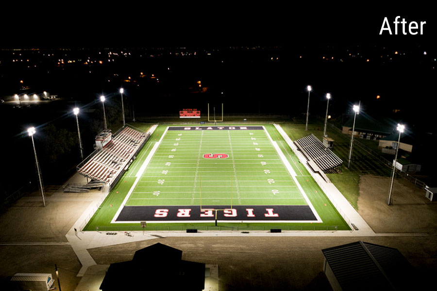 led lights football