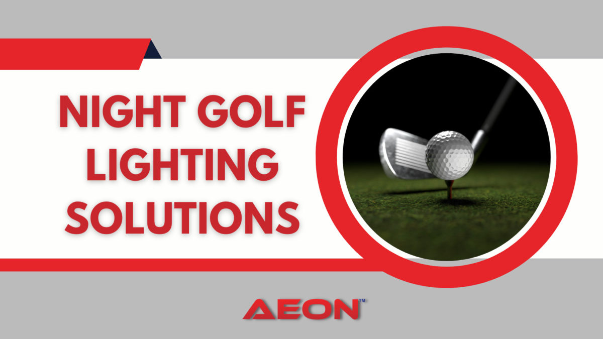 led lighting for night golf